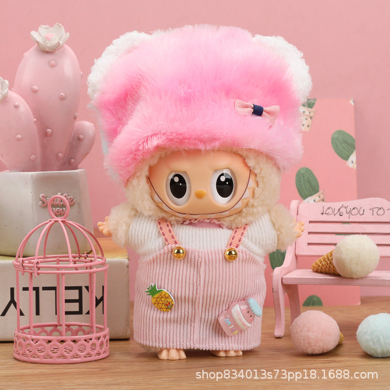 Labubu Doll Clothes - 17cm Skirt Suit for Vinyl Dolls (Multiple Colors)