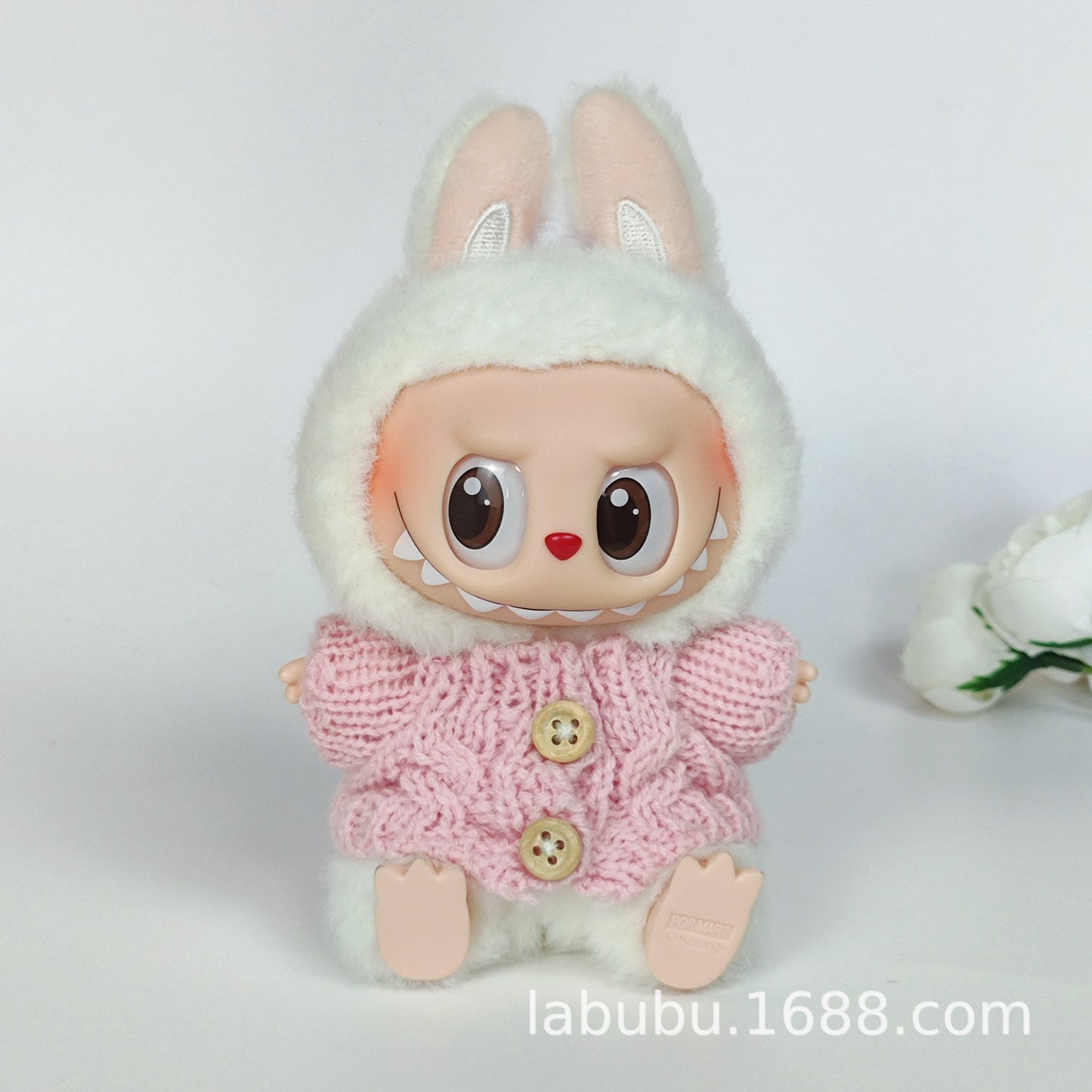 Labubu Doll Outfit - 17cm Sweater, Skirt & Bag Set for 1st-3rd Gen