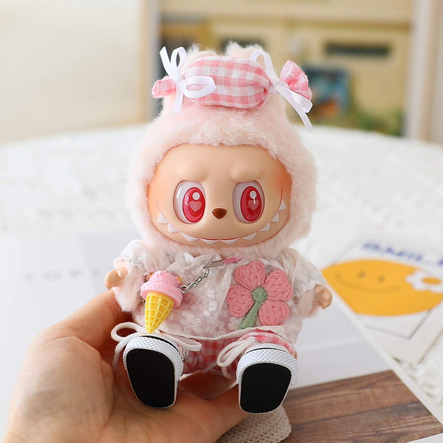 Only Clothes Labubu Clothes First Generation Second Generation Third Generation Labubu Pendant Summer Replacement Four-Leaf Clover Candy