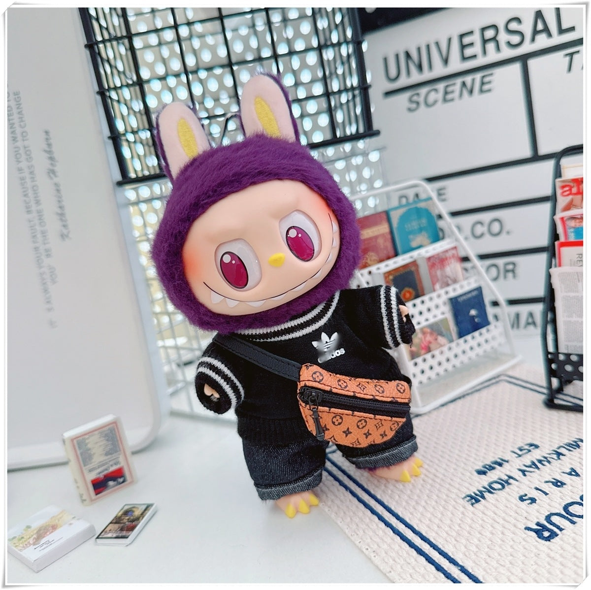 Labubu Doll Outfit - Cute Cotton Coat & Accessories for 10cm & 17cm Vinyl Dolls