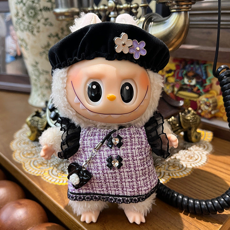 17cm Labubu Doll Baby Clothes Outfit - Casual Suit for Labubu Dolls