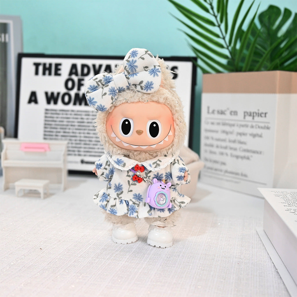 Labubu Doll Clothes Set for 17cm Pendant Doll - Outfits & Accessories