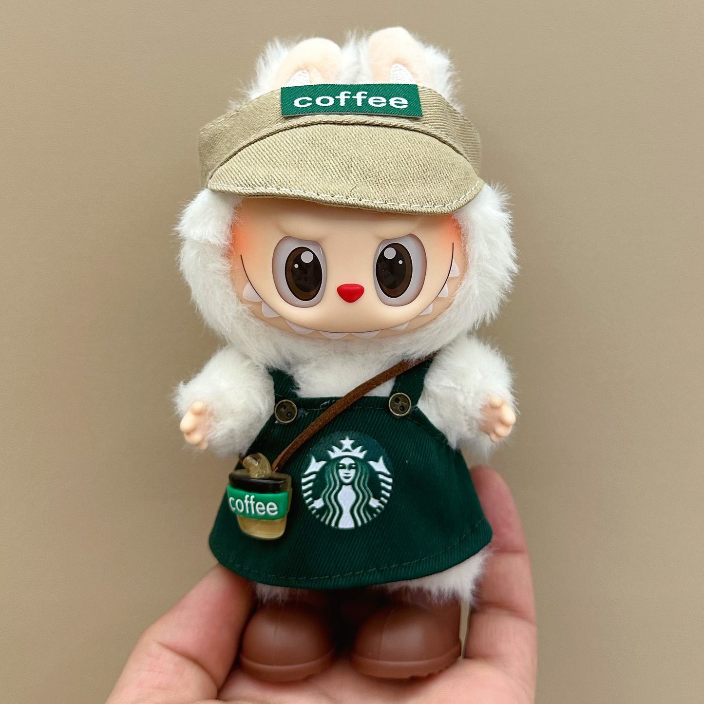 labubu doll clothes 17cm pull cloth clothes blind box doll skirt suit cute dress toy cross-border wholesale