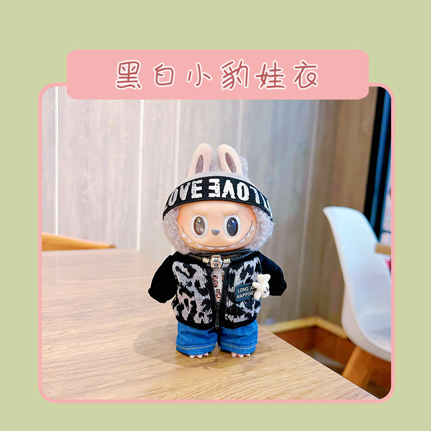 Labubu Doll Clothes for 17cm Vinyl Doll - Cute Outfits