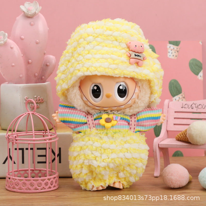Labubu Doll Clothes - 17cm Skirt Suit for Vinyl Dolls (Multiple Colors)