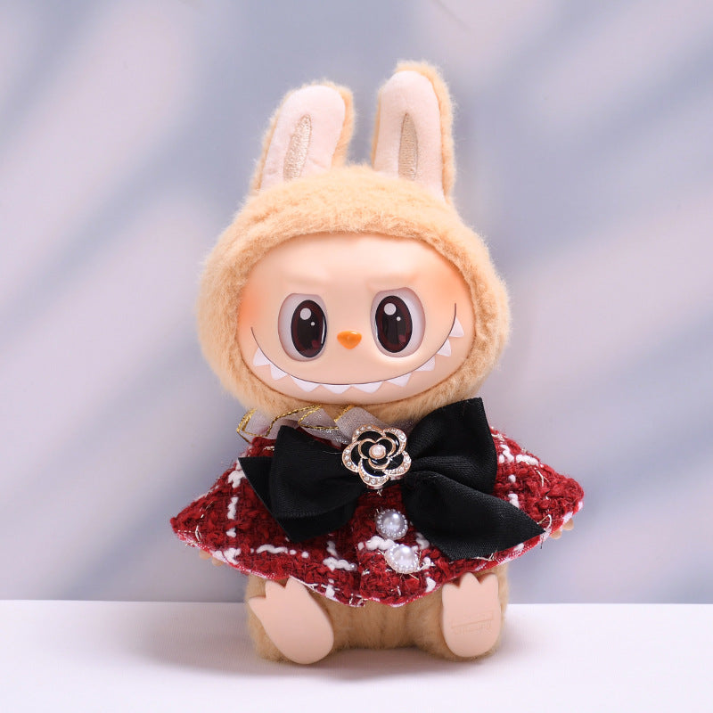 Labubu Doll New Year & Christmas Outfits - Tang Suit, Shawl, Hat Sets