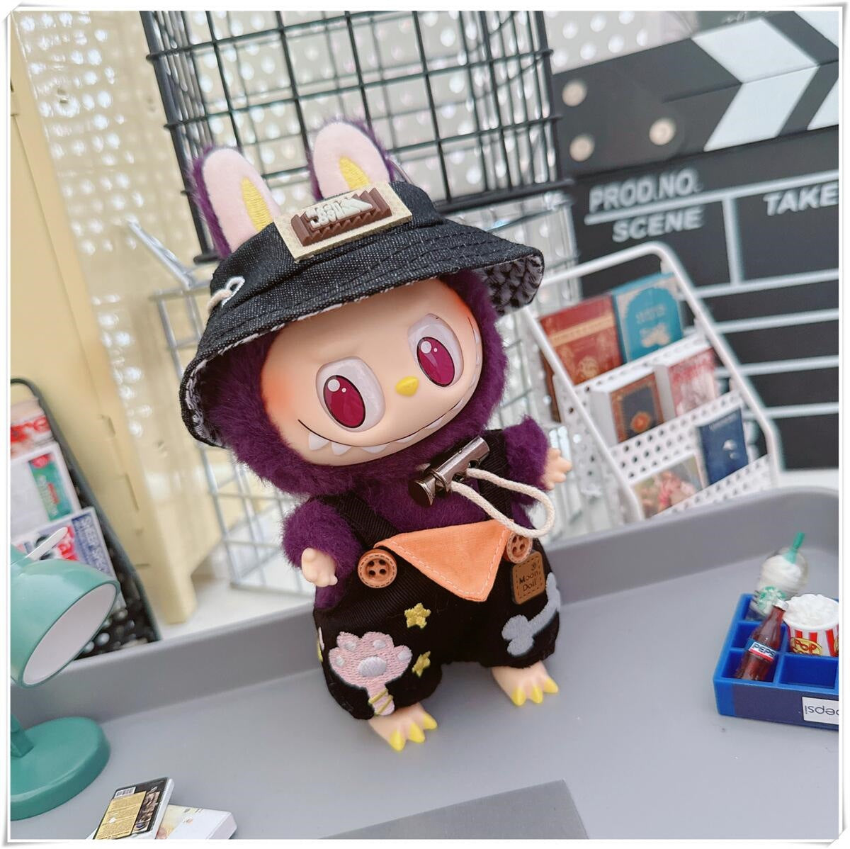 Labubu Doll Outfit - Cute Strappy Pants & Overalls for 10cm & 17cm Dolls