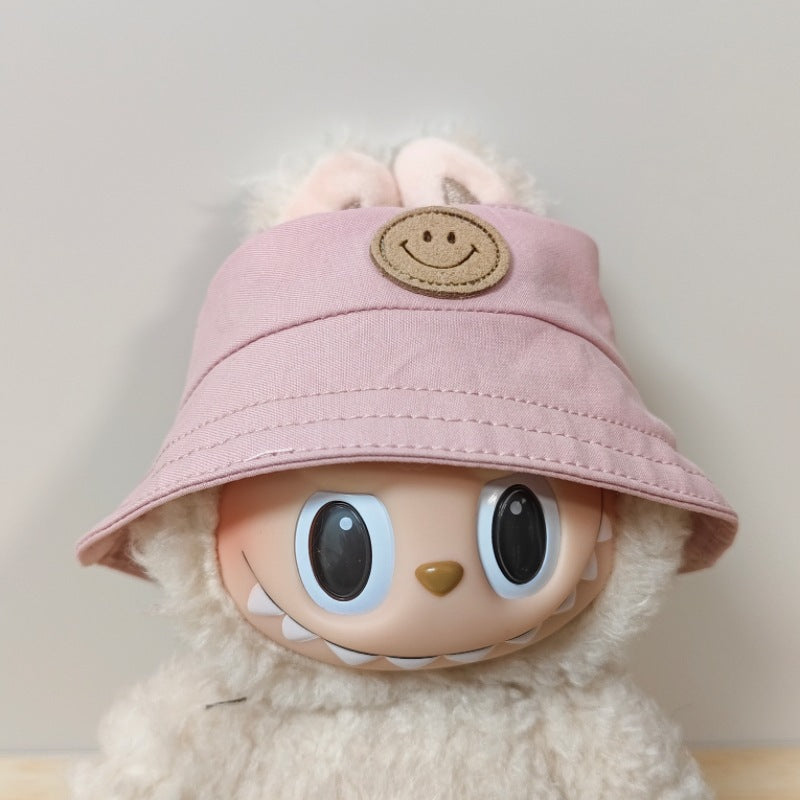 17cm Labubu Pendant Hat Labubu Fisherman Hat 10cm Cotton Doll Hat Doll Dress-Up Accessories