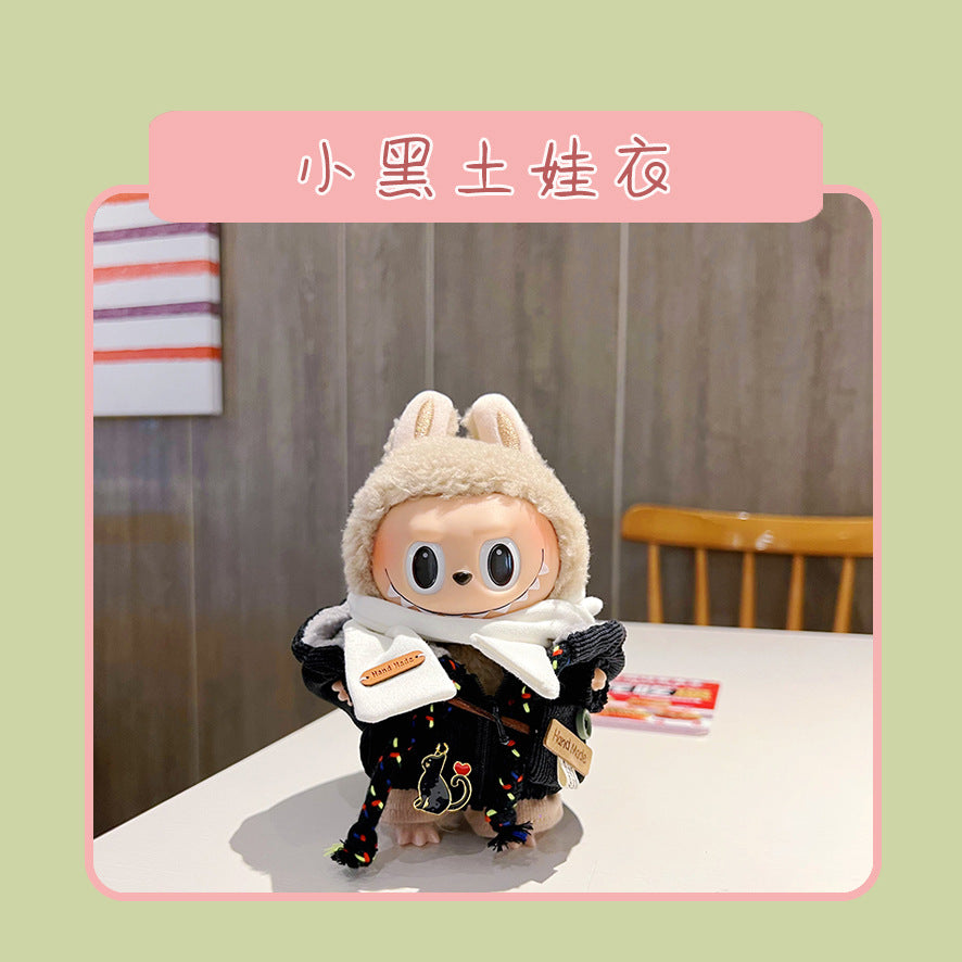 17cm Labubu Doll Clothes & Accessories - Macaron Style