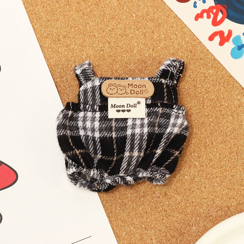 Labubu Doll Overalls & Hat Set for 17cm Vinyl Dolls