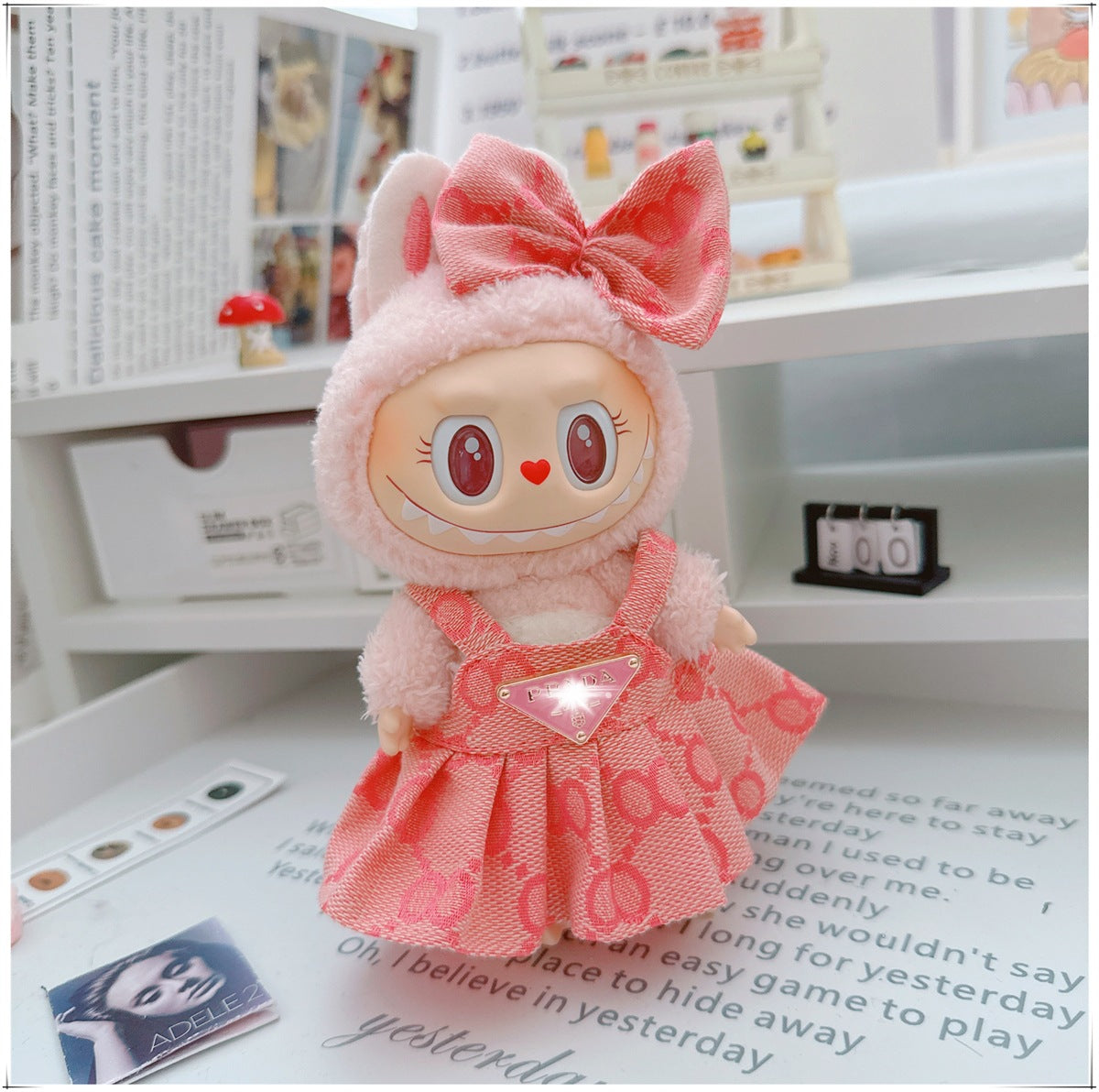 Labubu Doll Outfit - 17cm Cute Skirt Set for Vinyl Dolls