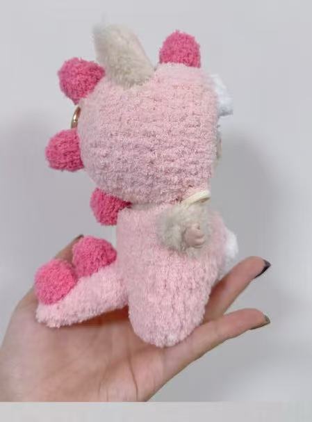 Labubu Dinosaur Outfit for 17cm Vinyl Doll - Green, Light Blue, Pink, Black, Purple