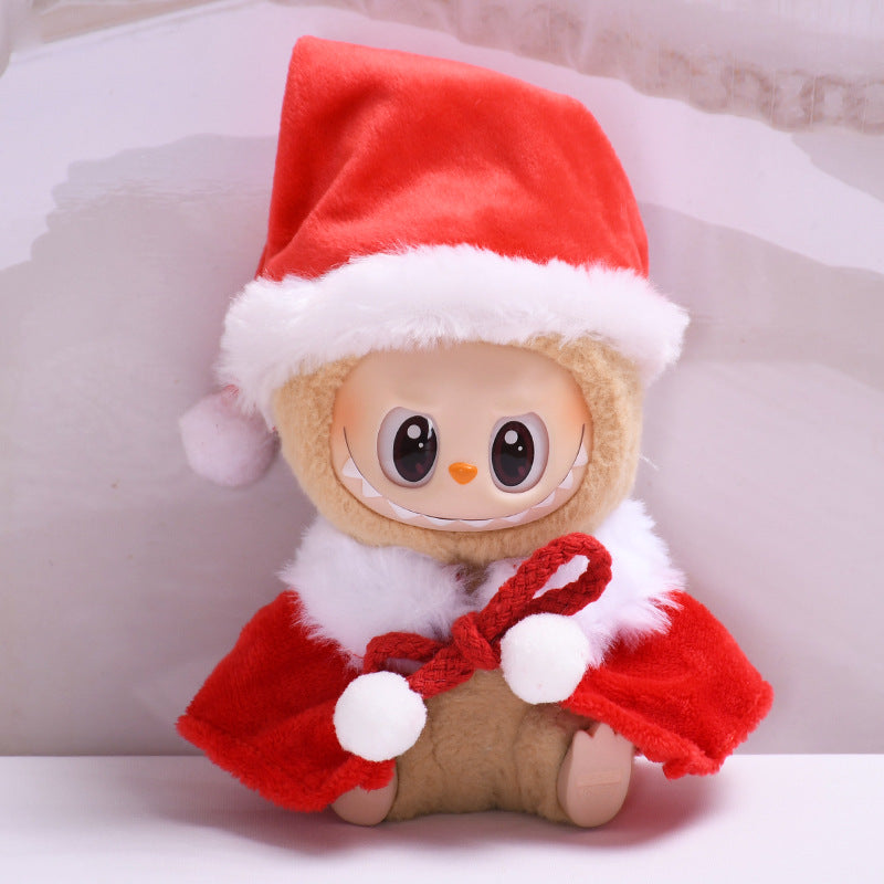 Labubu Doll New Year & Christmas Outfits - Tang Suit, Shawl, Hat Sets