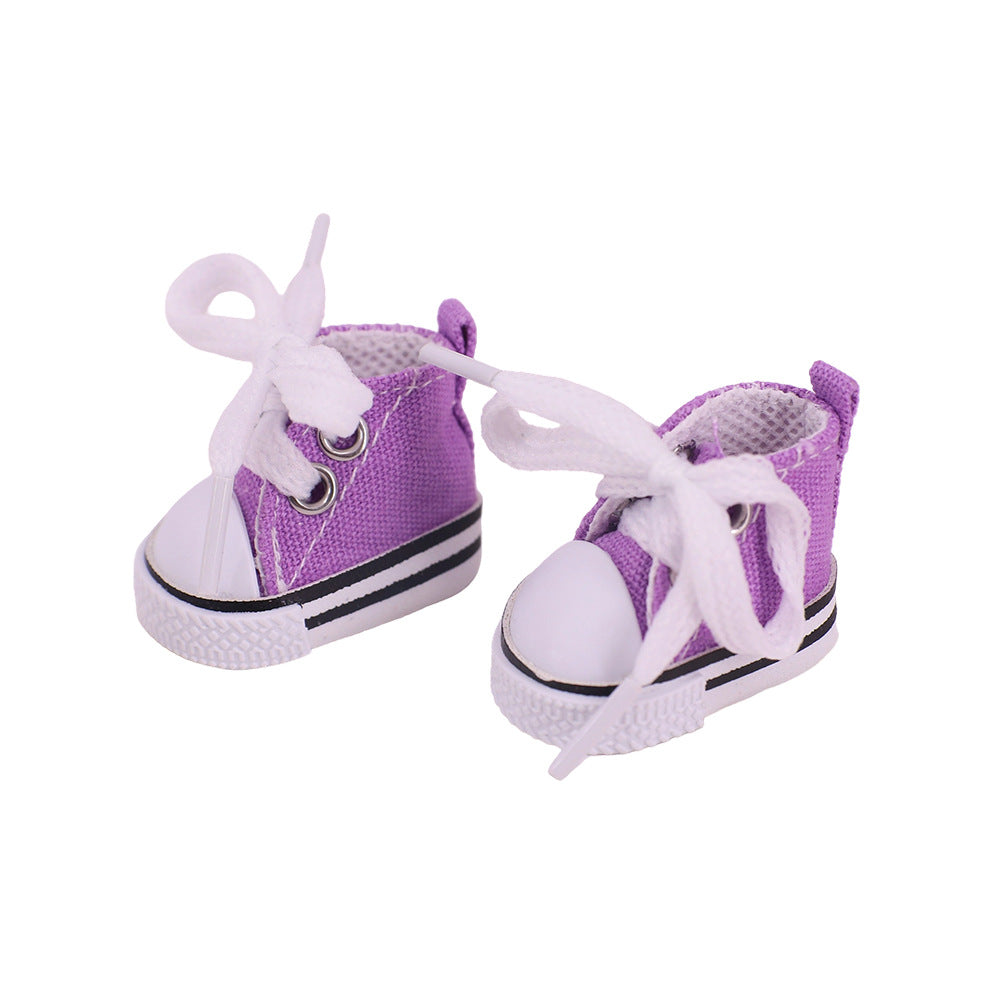 Labubu Doll Canvas Shoes - 3.8cm EXO Style for 17cm Pendant Doll