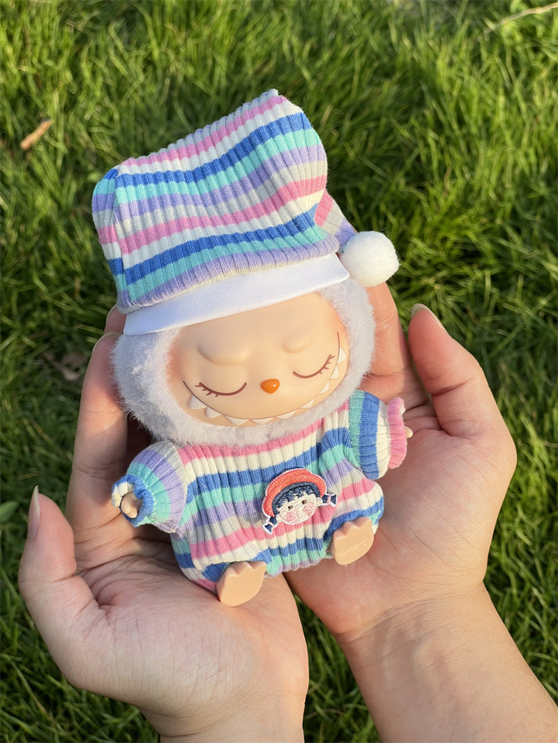 Wholesale Labubu Doll Clothes 17cm Accessories First, Second, Third Generation Vinyl Plush Doll Outfit Set