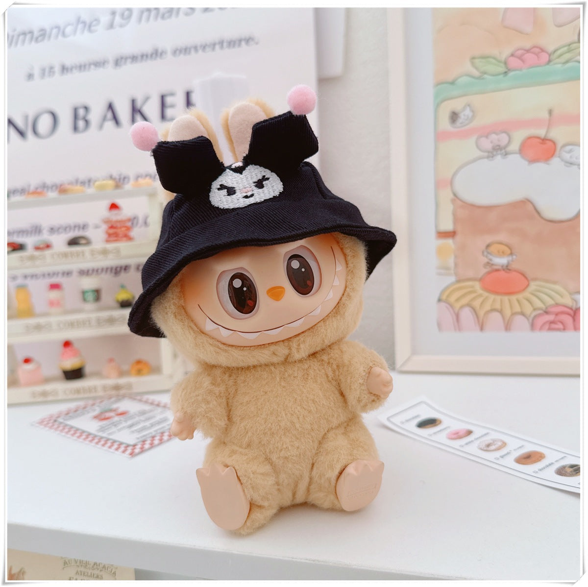 Labubu Doll Hooded Sweatshirt & Outfit Set for 10cm & 17cm Dolls