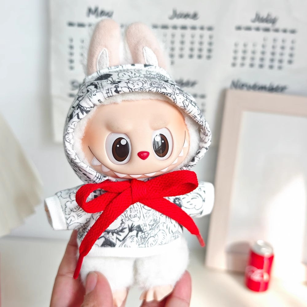 Labubu Doll Outfit Set - Trendy Clothes & Accessories for 17cm Vinyl Pendant