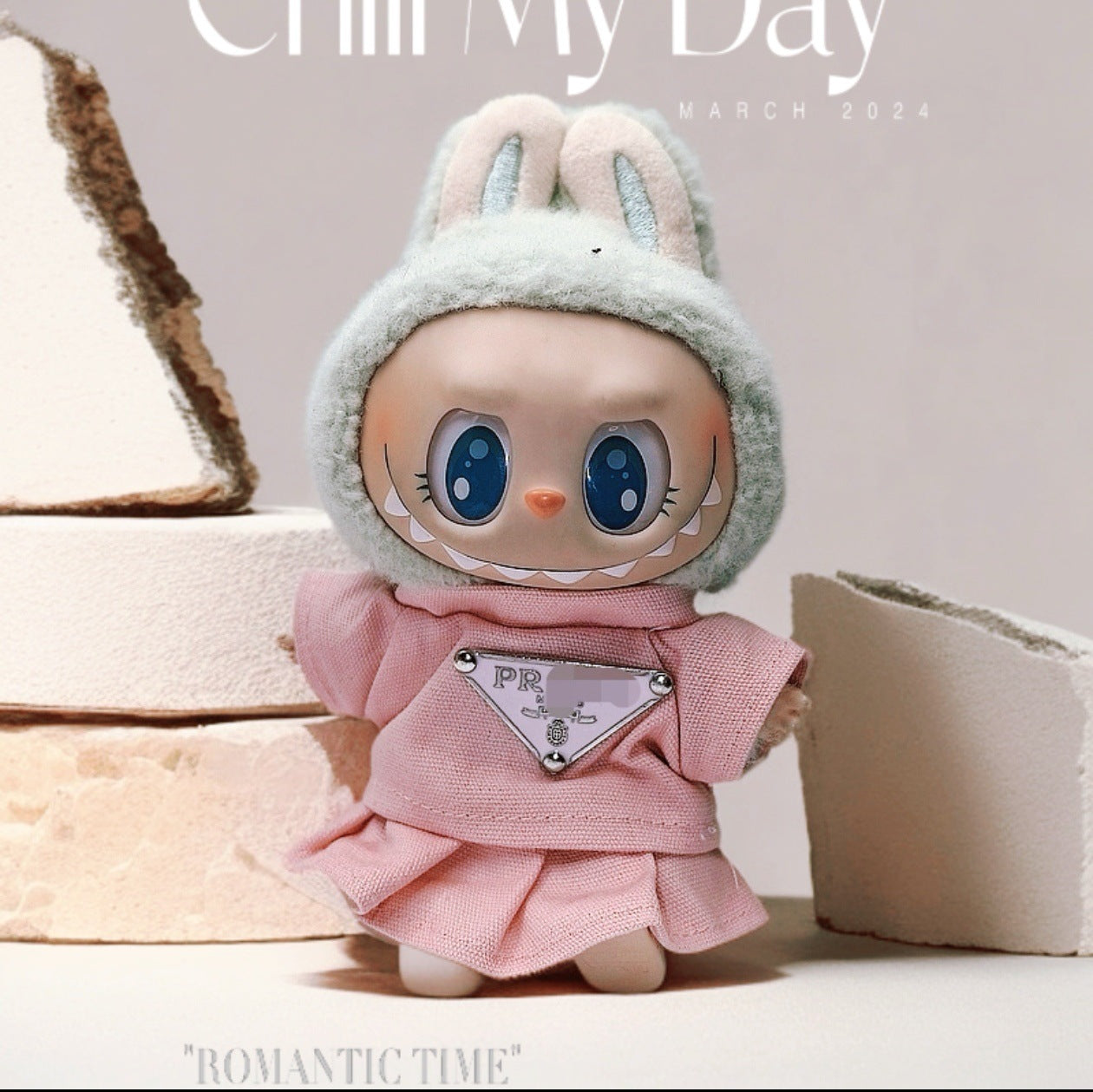 Labubu Doll Outfit Set - 17cm Cute Clothes with Hat & Accessories