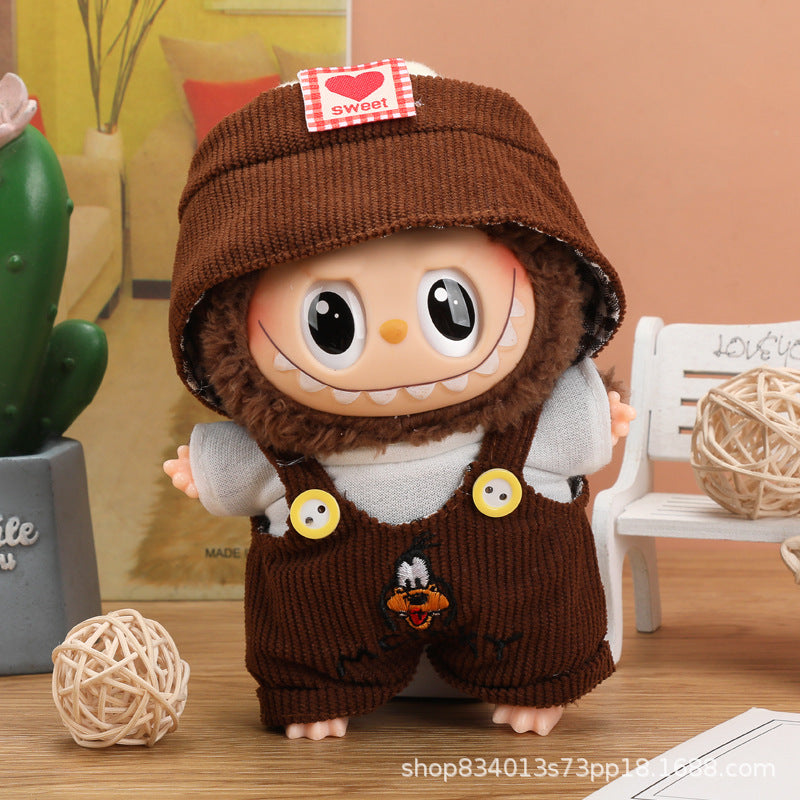 Labubu Doll Clothes - 17cm Skirt Suit for Vinyl Dolls (Multiple Colors)
