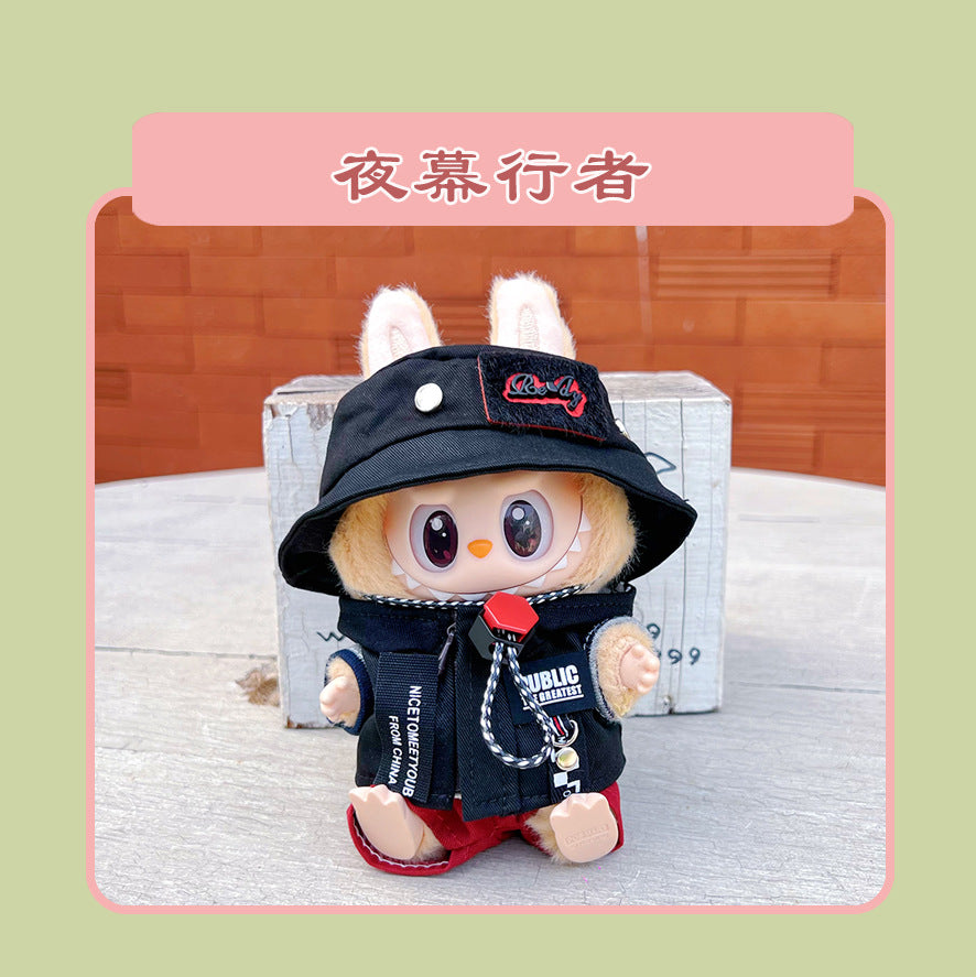 Labubu 15cm Sitting Doll Clothes - Macaron 2nd Gen Outfits