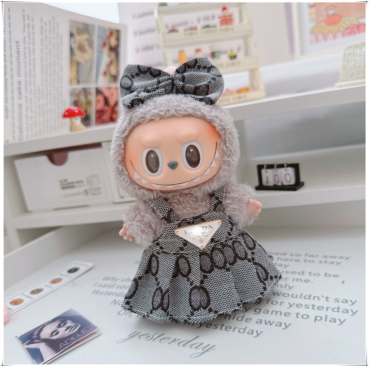 Labubu Doll Outfit - 17cm Cute Skirt Set for Vinyl Dolls
