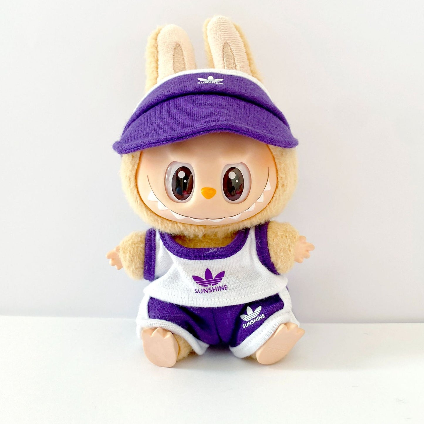 Labubu Doll Baseball Jersey Outfit - 17cm Sportswear for Vinyl Dolls