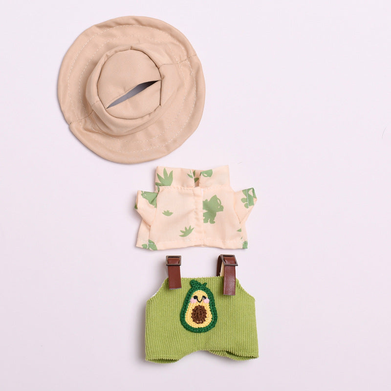 Labubu Doll Cute Overalls Two-Piece Set with Optional Shoes & Hat