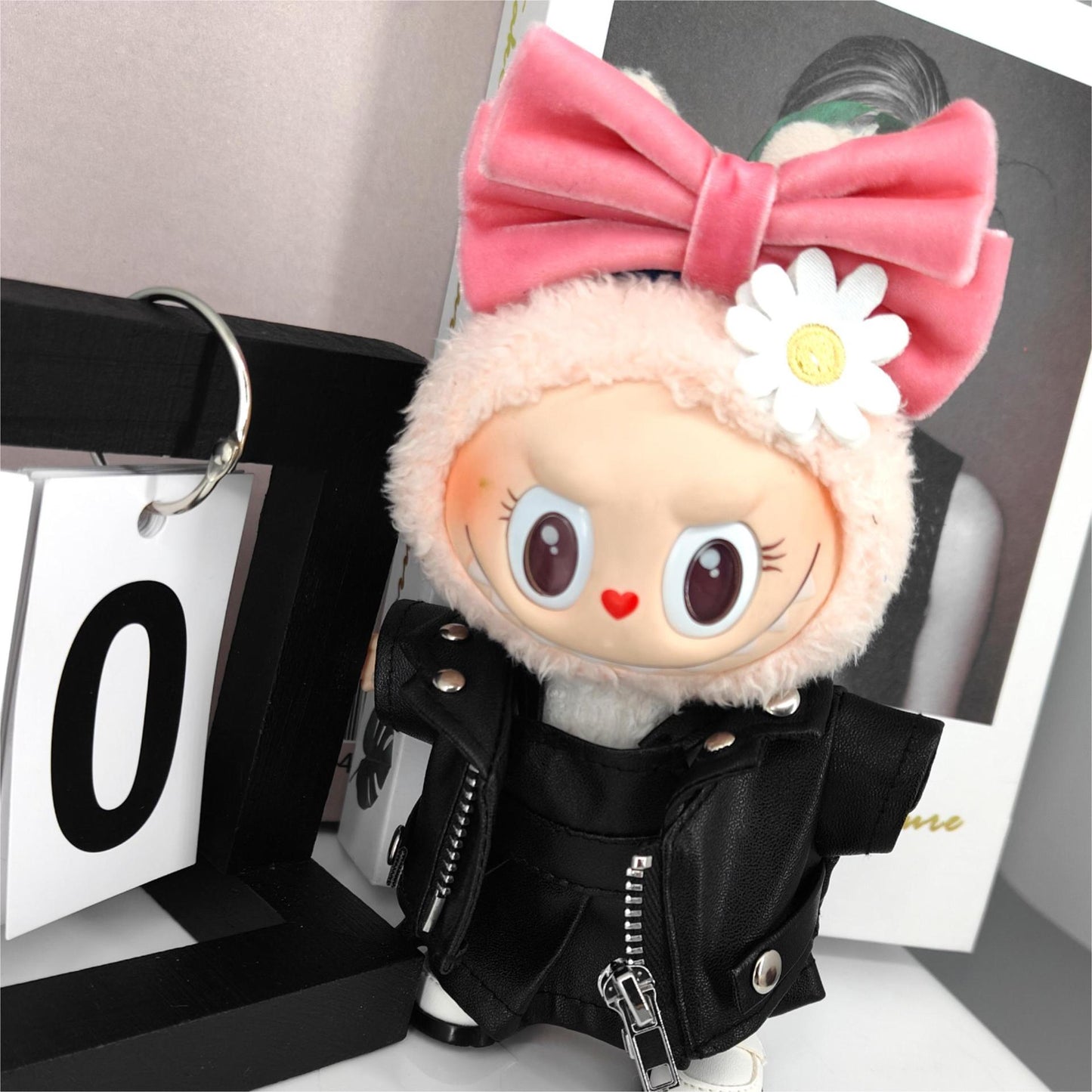 Labubu Doll Headband & Outfit Set for 17cm Vinyl Doll