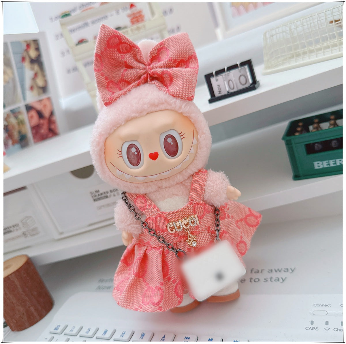 Labubu Doll Outfit - 17cm Cute Skirt Set for Vinyl Dolls