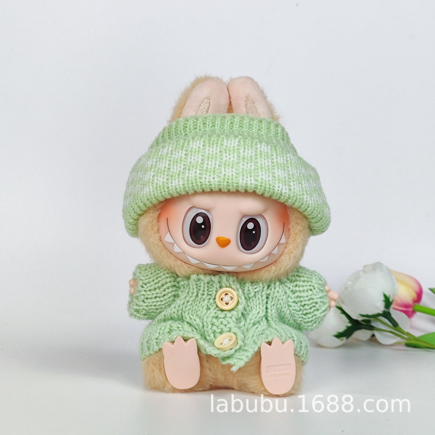 Labubu Doll Outfit - 17cm Sweater, Skirt & Bag Set for 1st-3rd Gen