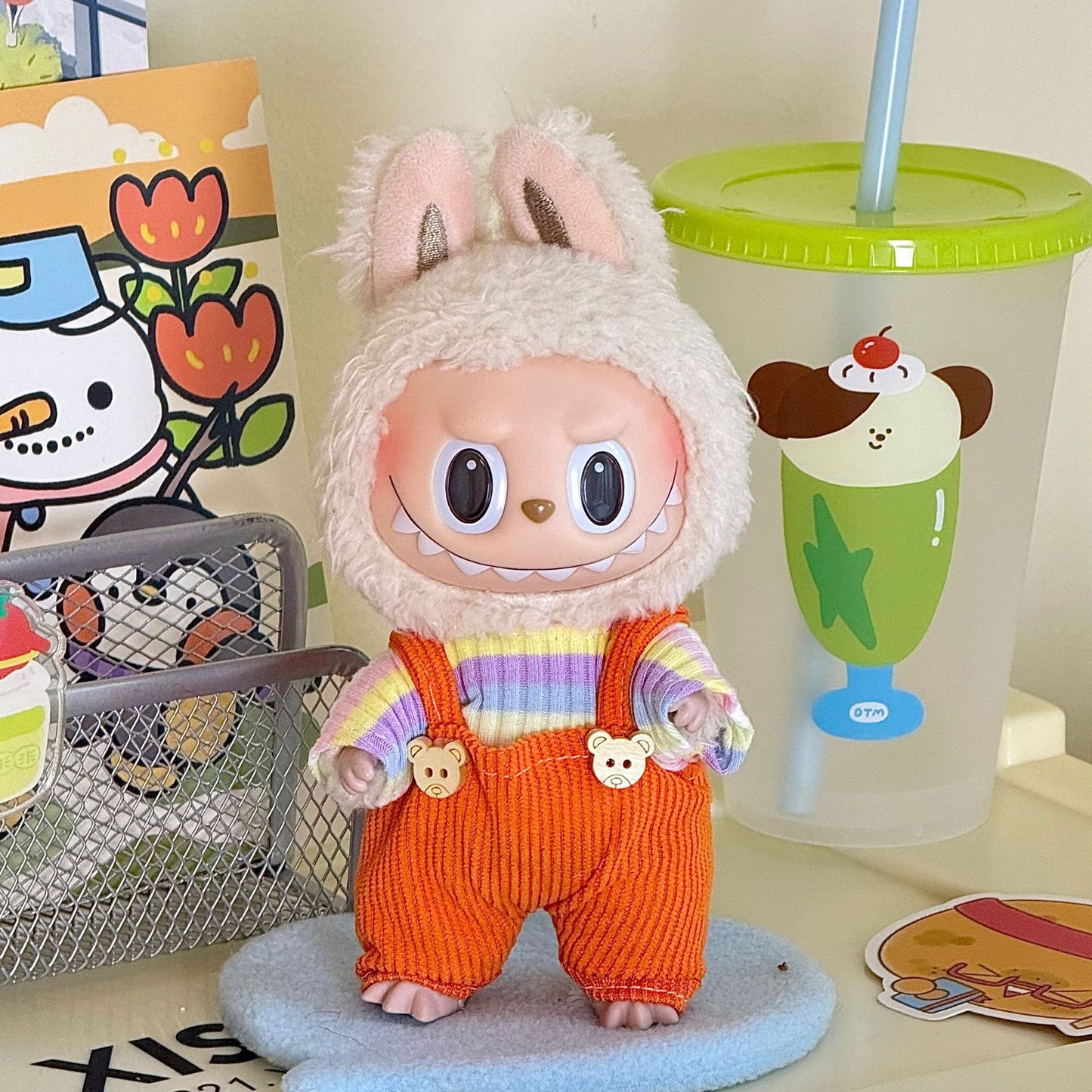17cm Labubu doll clothes suit 17cm Labubu generation two generation doll pendant clothes wholesale