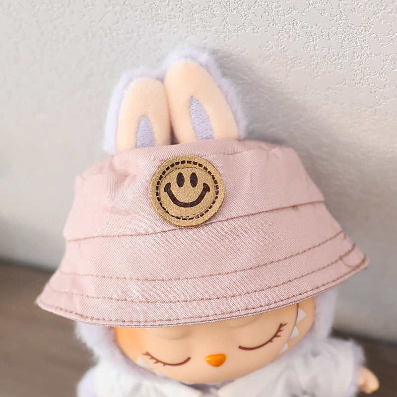 LABUBU cloth clothes sit party heart Macaron 17cm 15cm vinyl pendant hat shirt