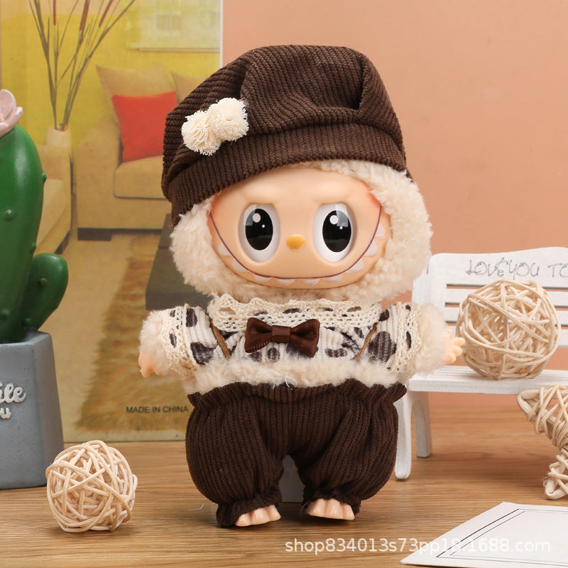 Labubu Doll Clothes - 17cm Skirt Suit for Vinyl Dolls (Multiple Colors)
