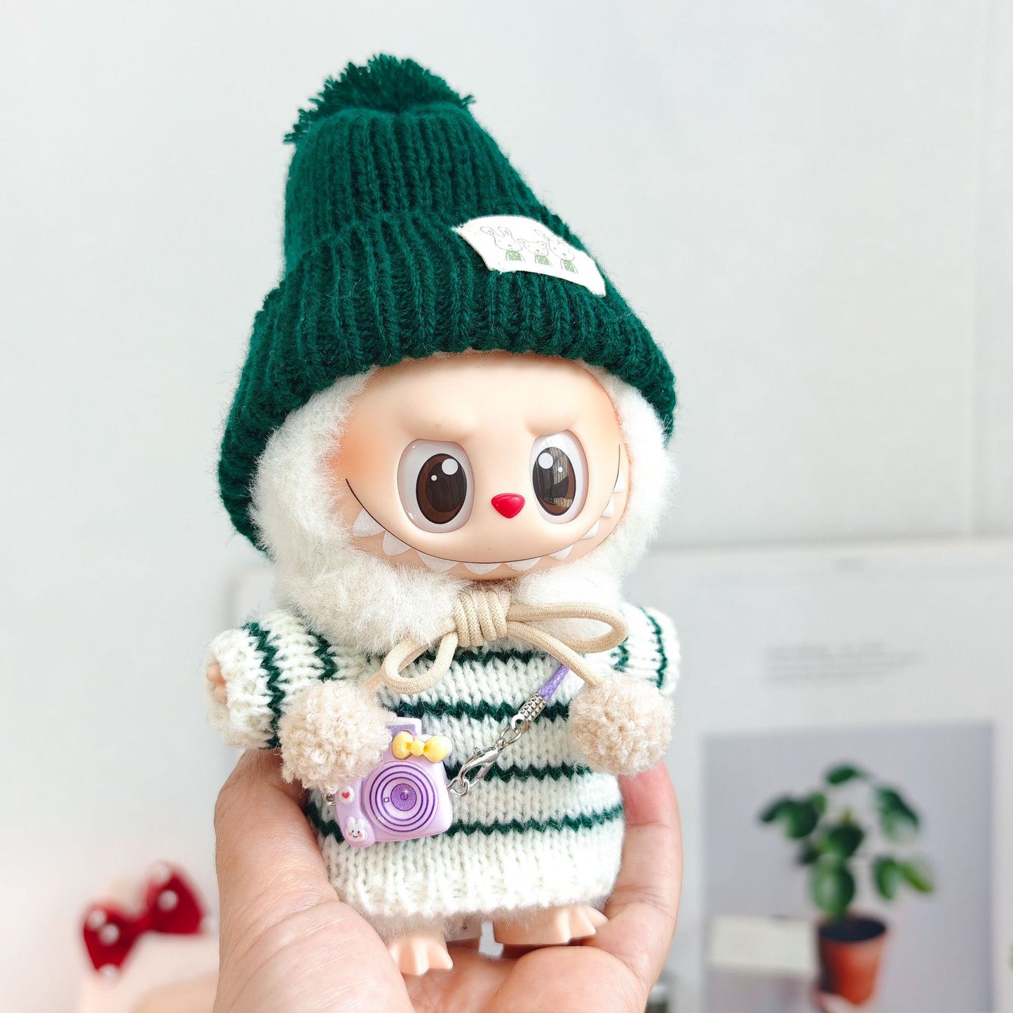 Labubu Doll Clothes & Accessories for 15-17cm Vinyl Dolls - Outfits, Hats, Shoes