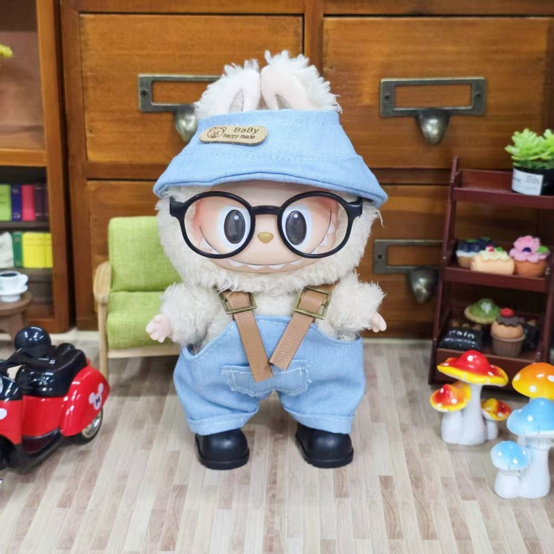 Wholesale Labubu Doll Clothes 17cm Accessories First, Second, Third Generation Vinyl Plush Doll Outfit Set