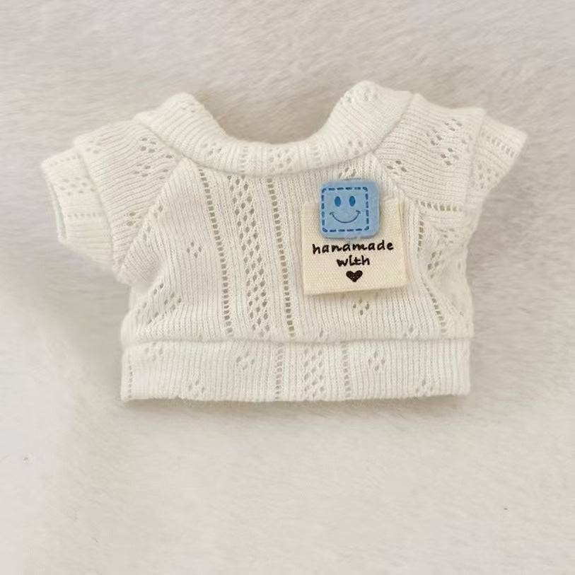 Labubu Doll Clothes - Cute T-Shirt & Sweater Outfits for 17cm Vinyl Dolls
