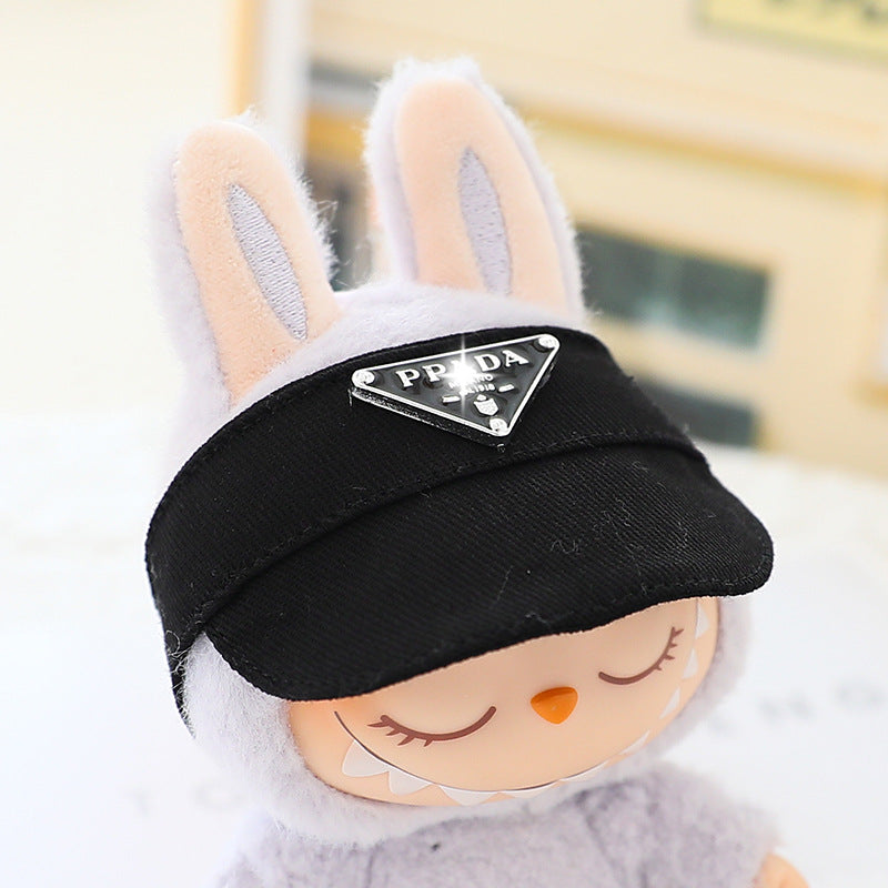 17cm labubu doll coat generation 2 labubu sitting party for leather jacket coat skirt hat shoes