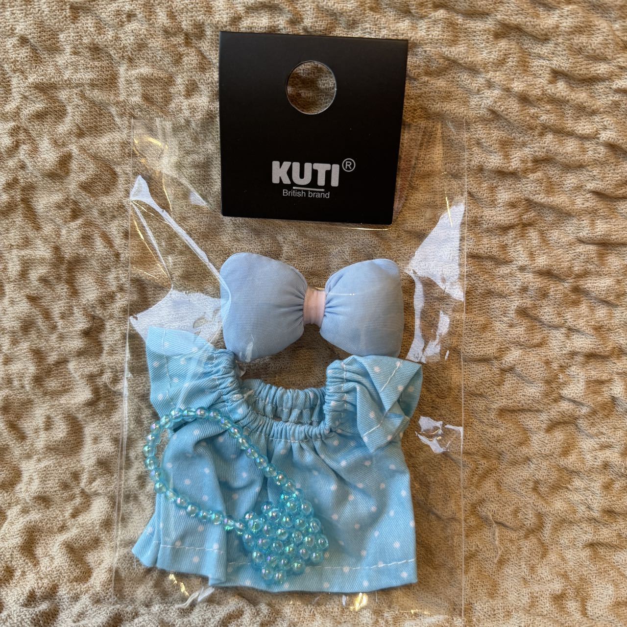 Labubu Doll Outfit Set with Pearl Bag - Polka Dot & Floral Styles