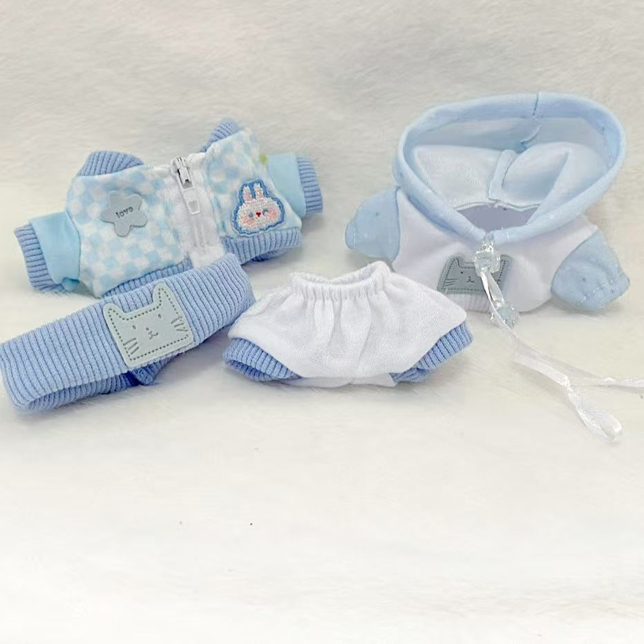 Labubu Doll Baseball Uniform Outfit - 17cm Vinyl Doll Clothes