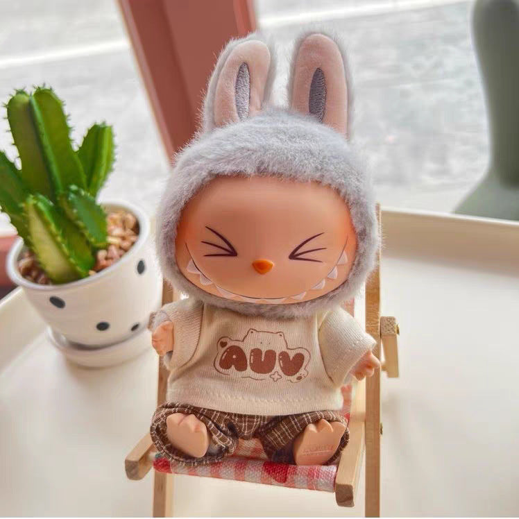 Labubu Doll Clothes - Cute Outfits for 10cm & 17cm Vinyl Dolls