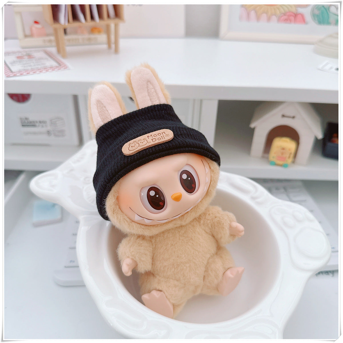 Labubu Doll Outfit - Cute Strappy Pants & Overalls for 10cm & 17cm Dolls