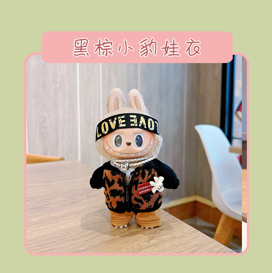 Labubu Doll Clothes for 17cm Vinyl Doll - Cute Outfits