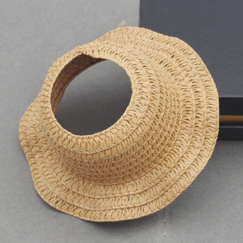 Labubu Doll Straw Hat - Woven Top Accessory for 17cm Pendant Dolls