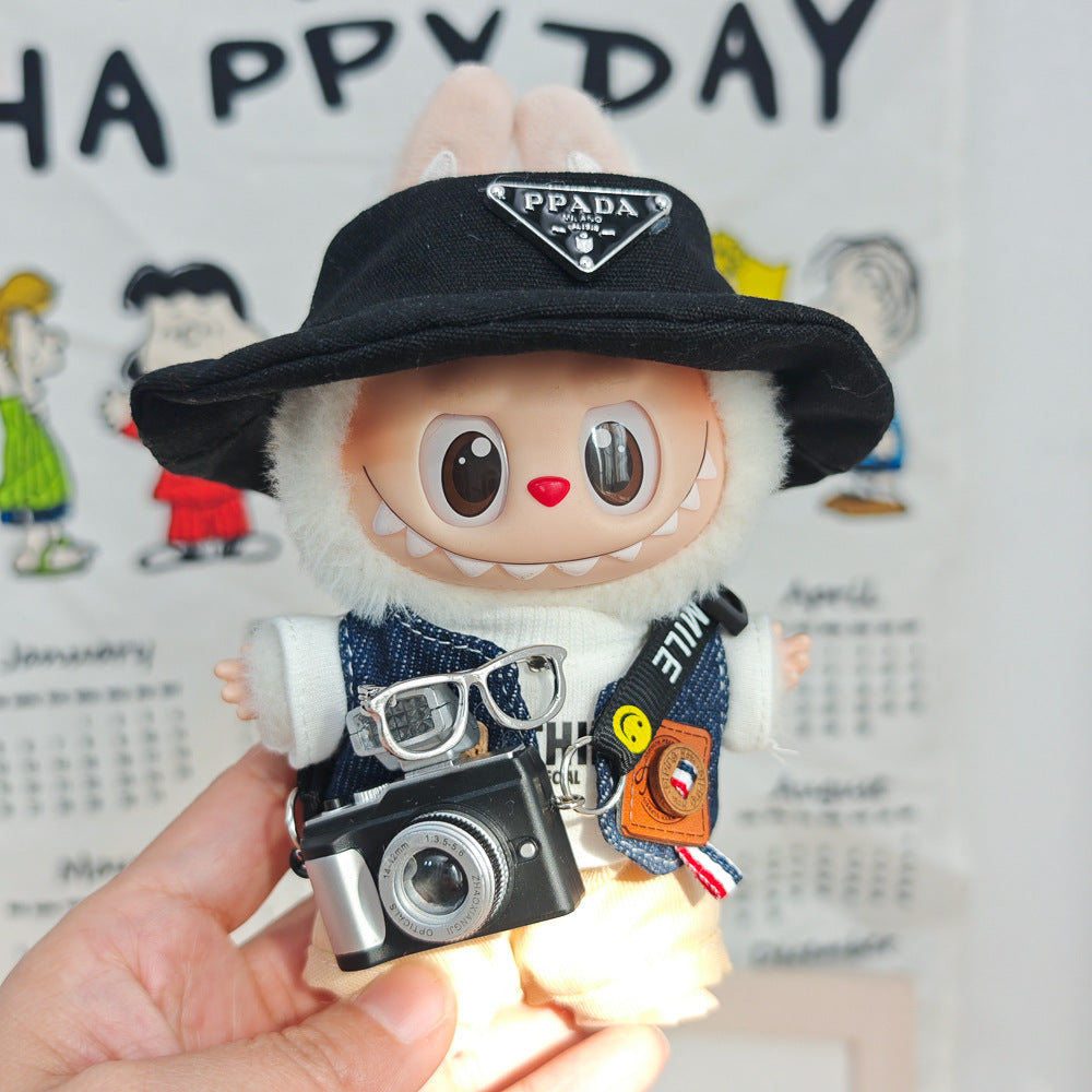 Labubu Doll Denim Vest & Outfit Sets for 1st-3rd Gen Pendants