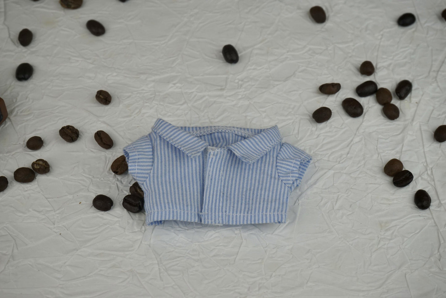 17cm Labubu Doll Gentleman Suit Outfit - Navy Blue & Gray
