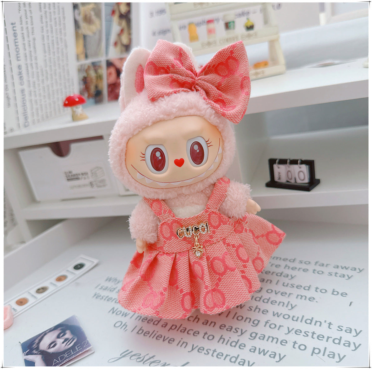 Labubu Doll Outfit - 17cm Cute Skirt Set for Vinyl Dolls