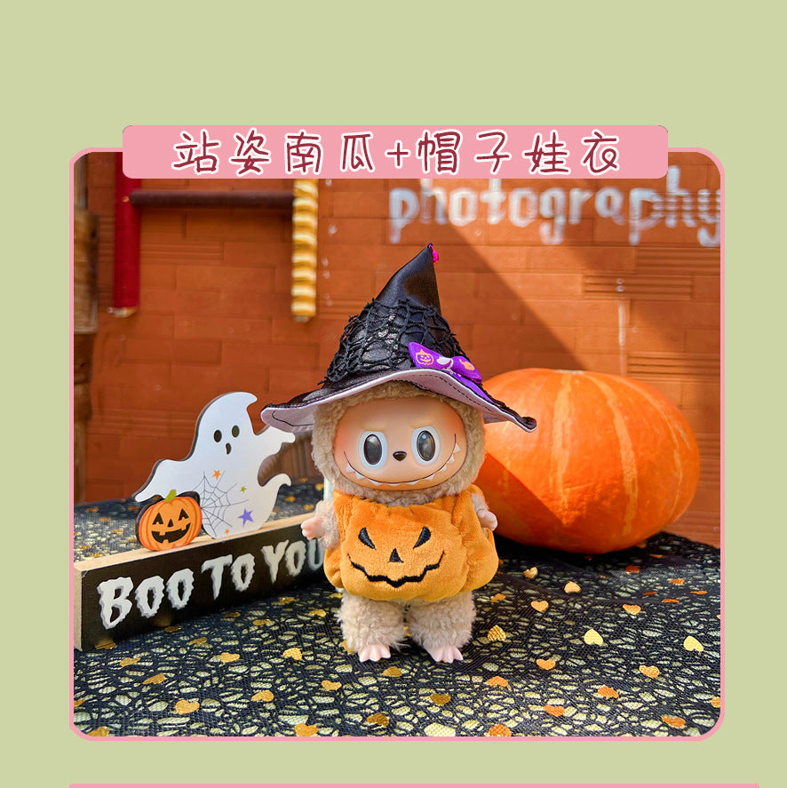 17cm Labubu Doll Clothes & Accessories - Macaron Style
