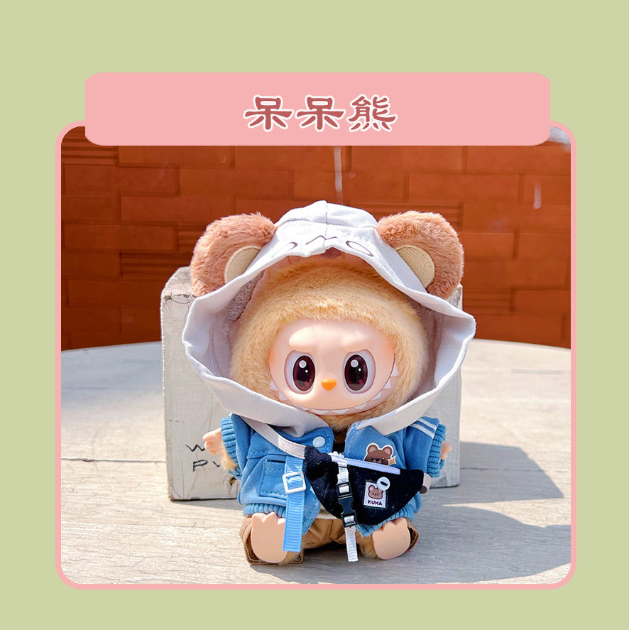 Labubu 15cm Sitting Doll Clothes - Macaron 2nd Gen Outfits