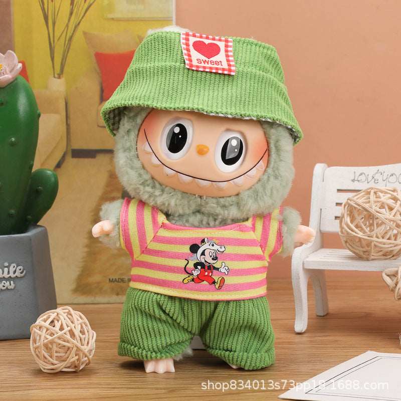 Labubu Doll Clothes - 17cm Skirt Suit for Vinyl Dolls (Multiple Colors)
