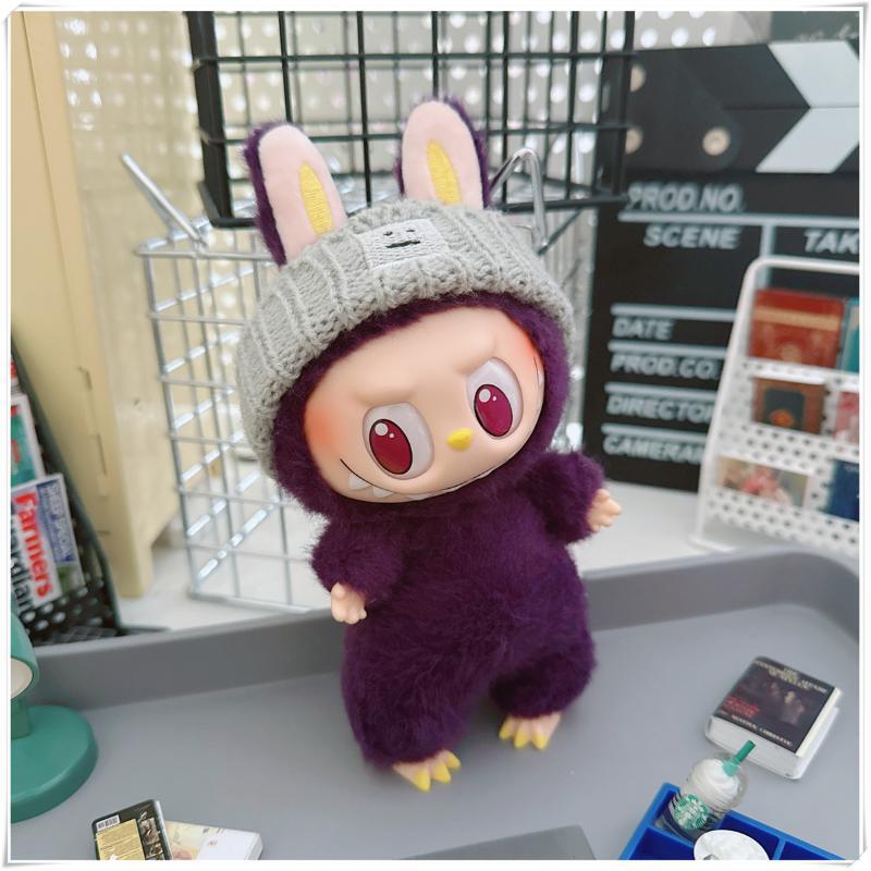 Labubu Doll Outfit - Cute Cotton Coat & Accessories for 10cm & 17cm Vinyl Dolls